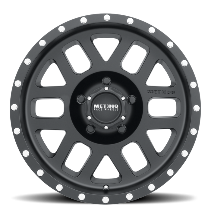 Method MR306 Mesh 18x9 +18mm Offset 5x150 116.5mm CB Matte Black Wheel