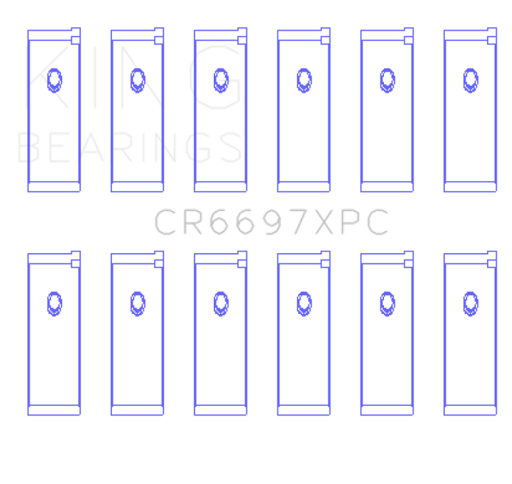 King Nissan RB25DET / RB26DETT 24V (Size STD) pMaxKote Performance Rod Bearing Set
