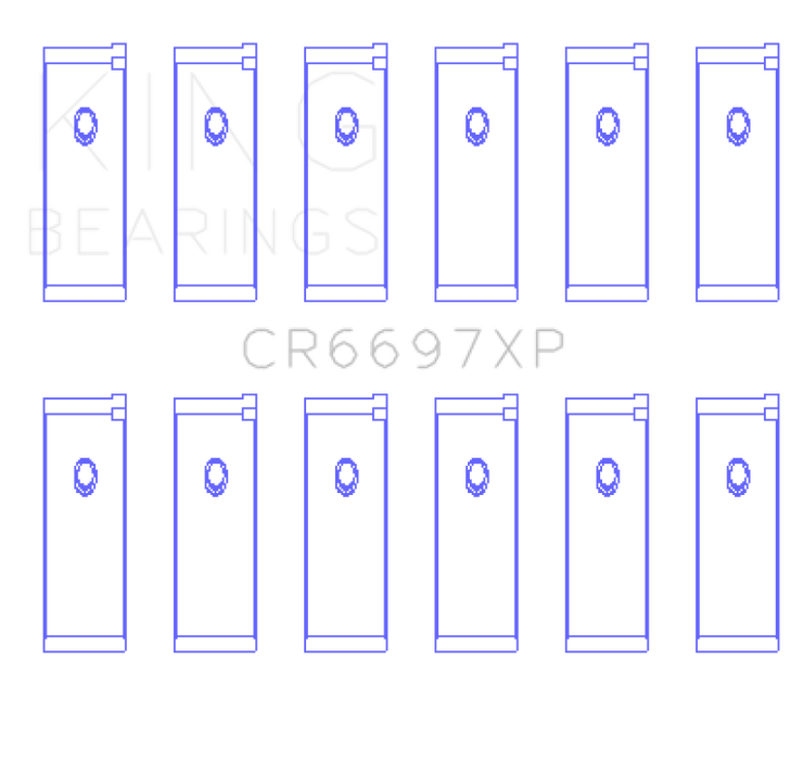 King Nissan RB25/RB26 (Size STDX) Performance Rod Bearing Set