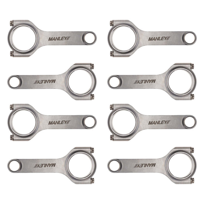Manley Chevrolet LS 6.125 Length H Tuff Series Connecting Rod Set w/ ARP 2000 Bolts